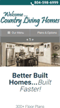 Mobile Screenshot of countrylivinghomes.com