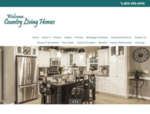 Tablet Screenshot of countrylivinghomes.com